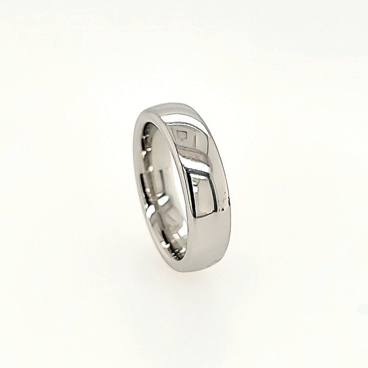 Half-Round Vitalium Wedding Band