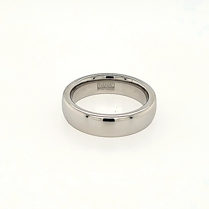 Half-Round Vitalium Wedding Band