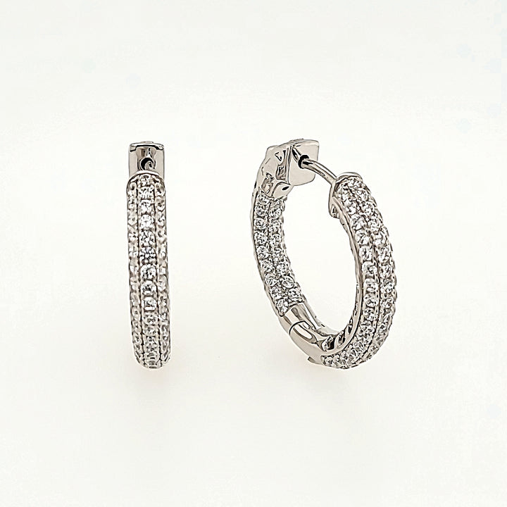 Sterling Silver Inside Out Hoops