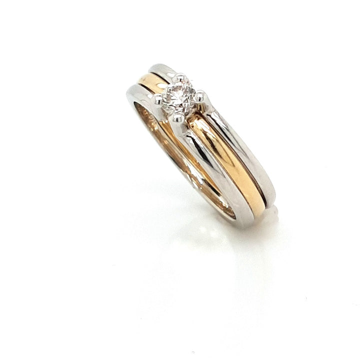 Two Piece Diamond Wedding Set in 14k Gold