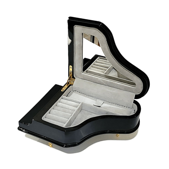 Black Lacquered Piano Jewellery Box