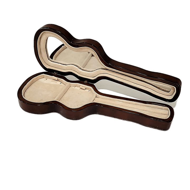 Violin Shaped Oak Jewellery Box