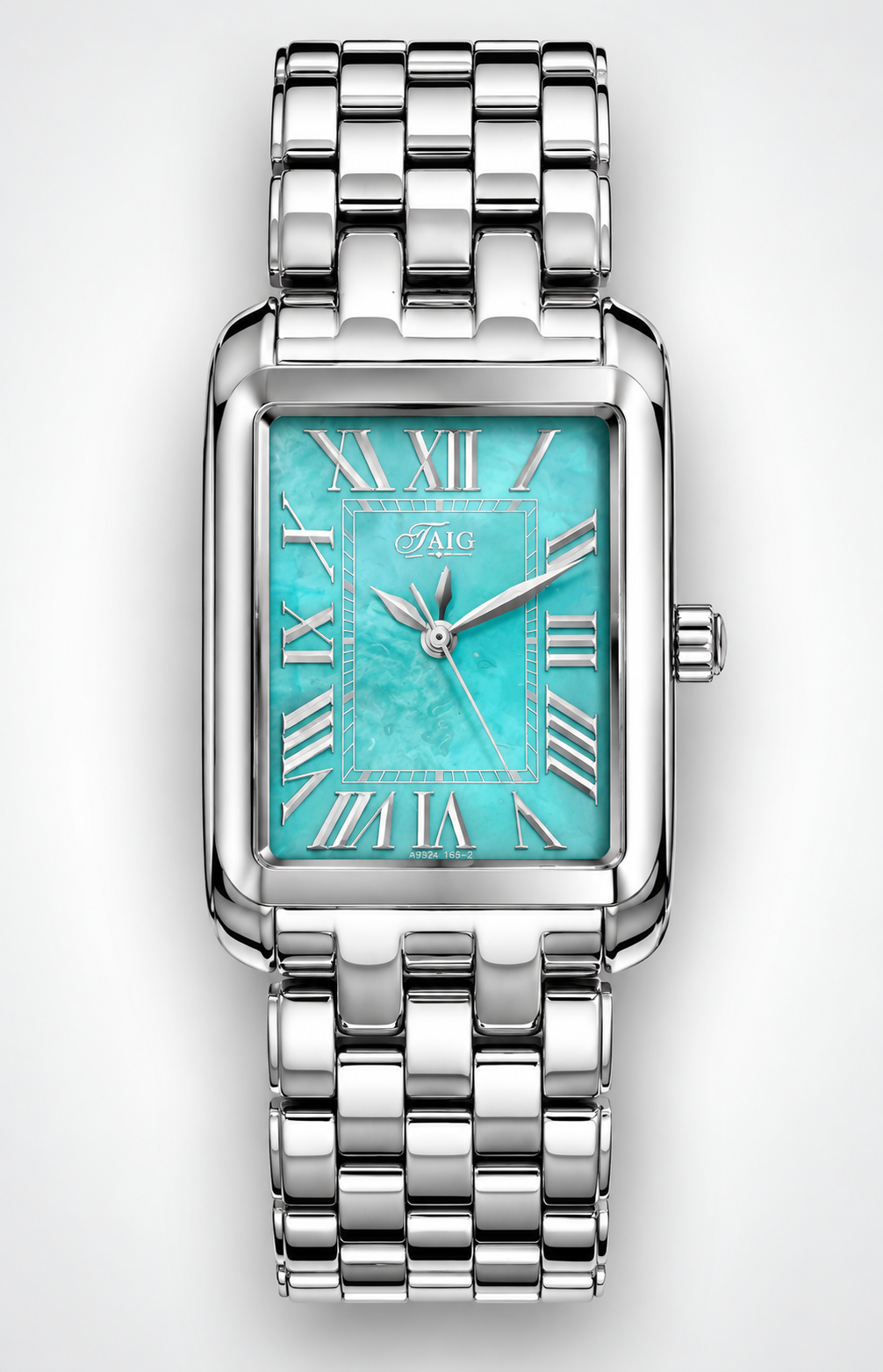 TAIG Ladies Stainless Steel Watch – Mother-of-Pearl Dial, 25 x 36mm
