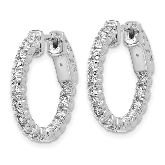 1 carat Lab Grown Diamond Inside-Out Hoops