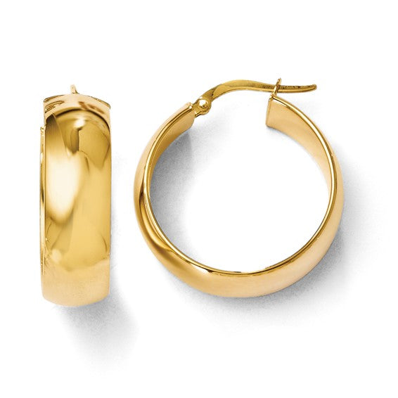 Hoop Earrings in 14k Gold