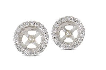 Diamond Earring Enhancers in 14k Gold