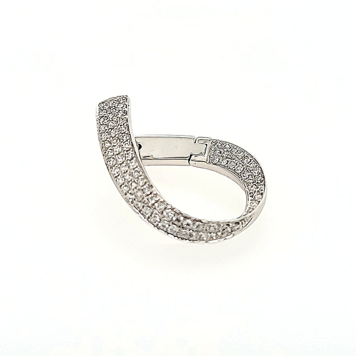 Inside-Out Diamond Hoop Earrings in 18k Gold