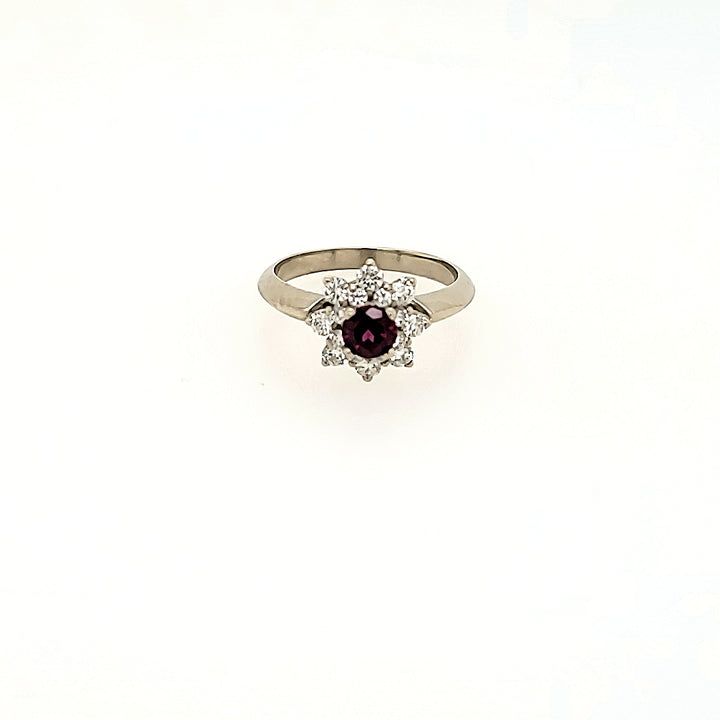 Rhodolite Garnet Ring in 14k Gold