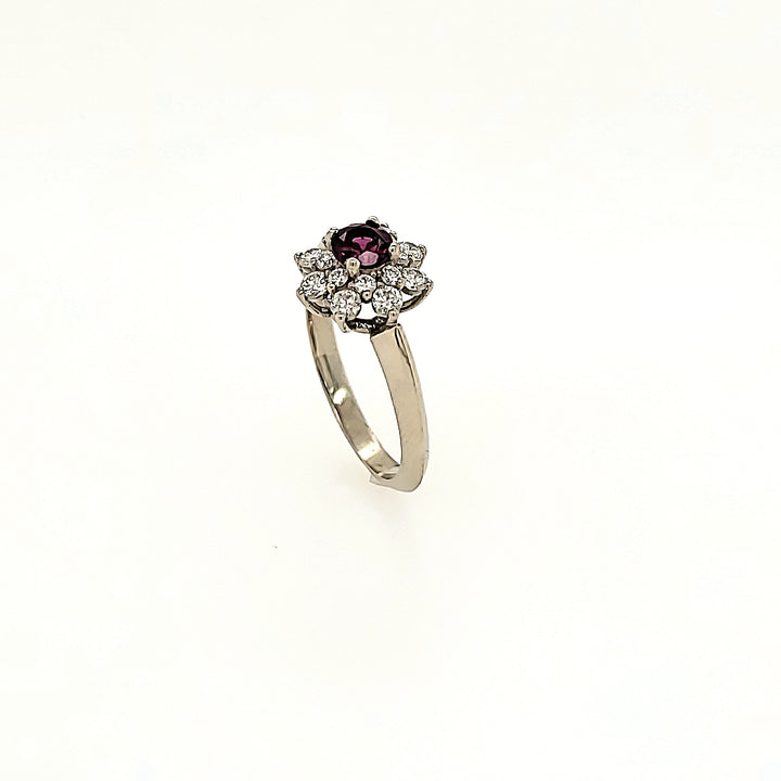 Rhodolite Garnet Ring in 14k Gold