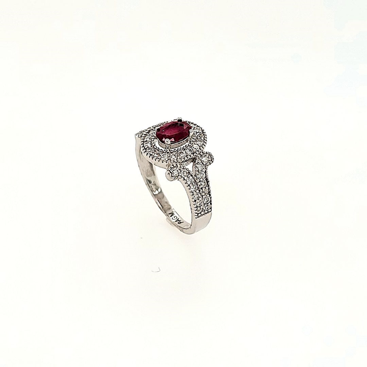 Ruby and Diamond Ring in 14k Gold