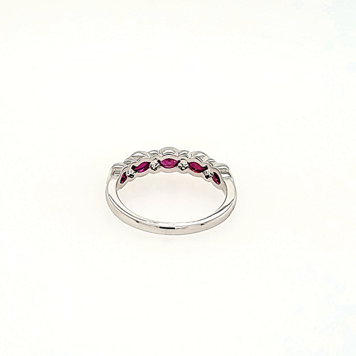 Ruby &amp; Diamond Band in 14k Gold