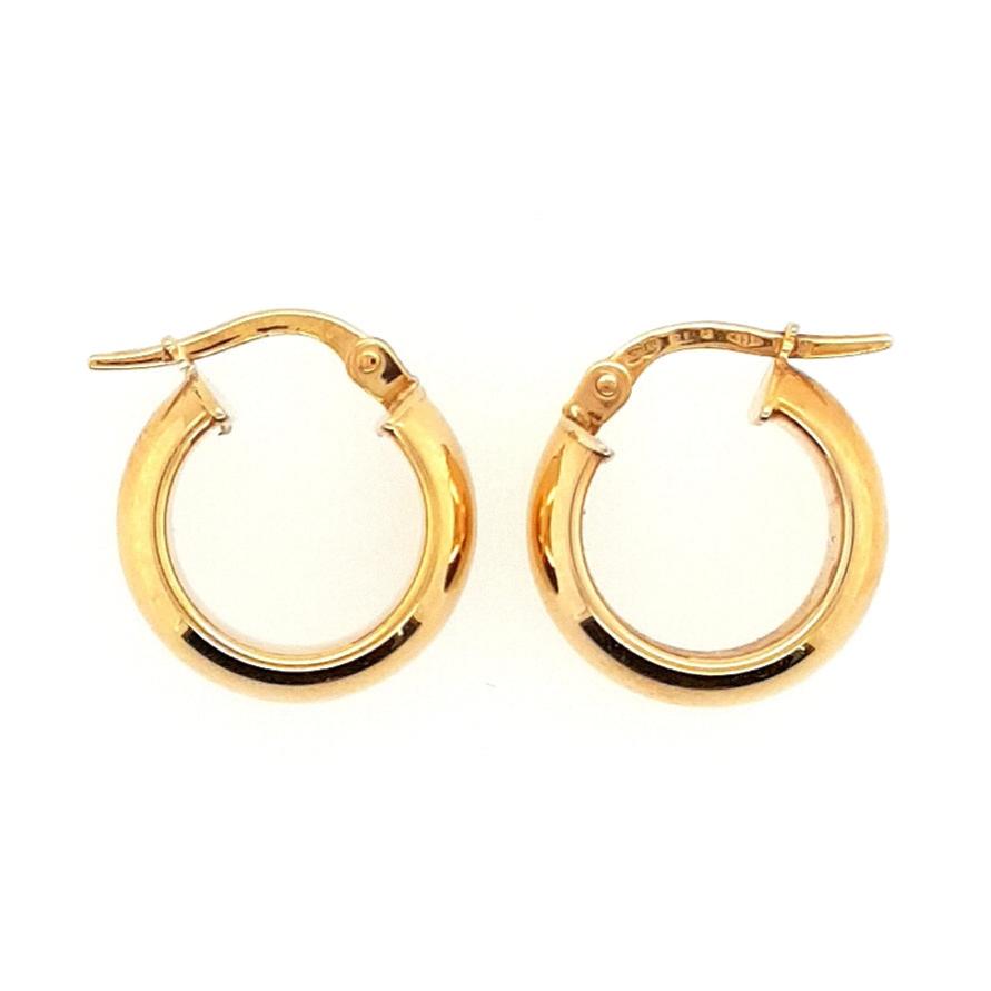 Huggie Hoop Earrings in 14k Gold