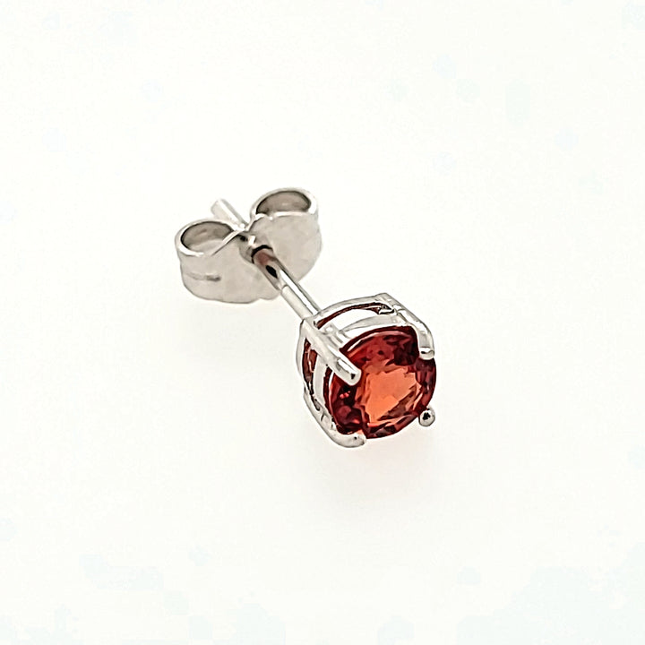 Orange Sapphire Studs in 14k Gold