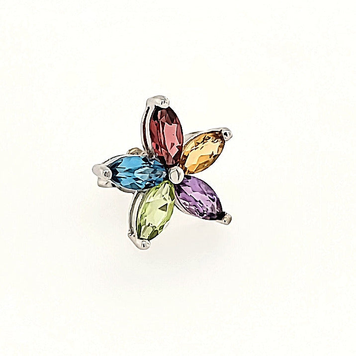 Floral Earrings in 14k Gold