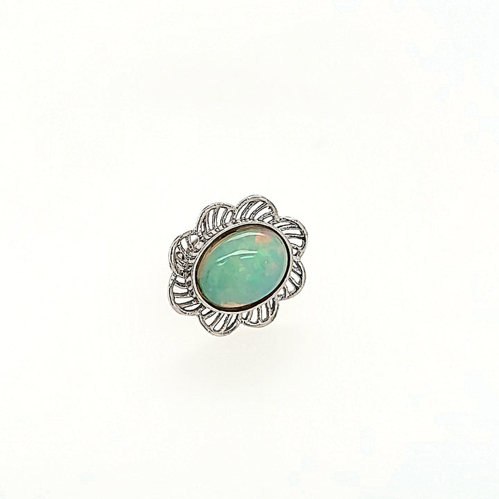 Opal Earrings in 14k Gold
