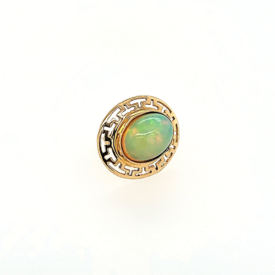 Opal Earrings in 14k Gold