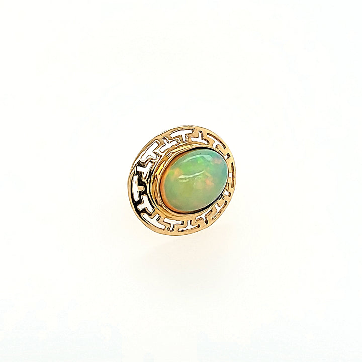 Opal Earrings in 14k Gold
