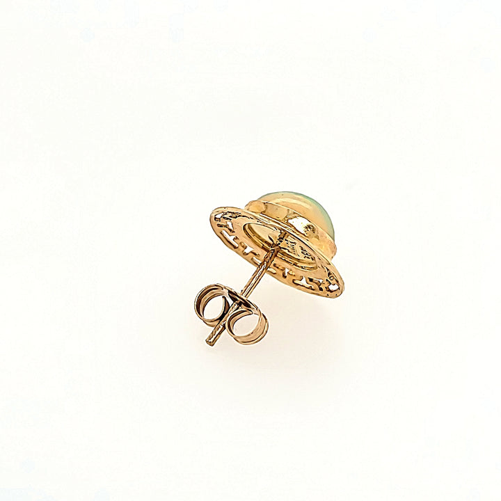 Opal Earrings in 14k Gold