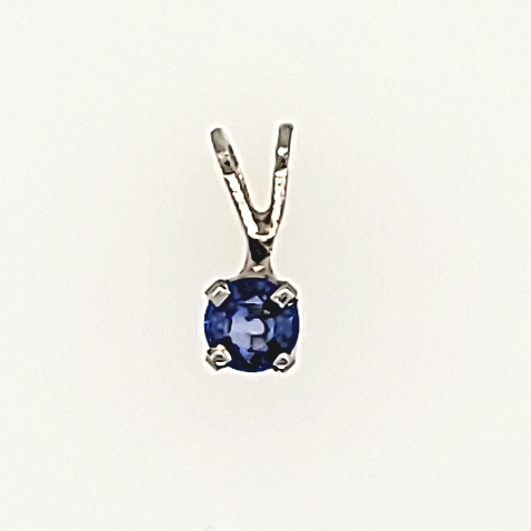 Blue Sapphire Pendants in 14k Gold