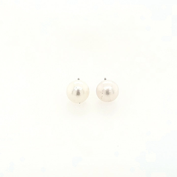 6.5mm Pearl Stud Earrings in 14k Gold