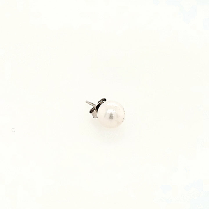 6.5mm Pearl Stud Earrings in 14k Gold