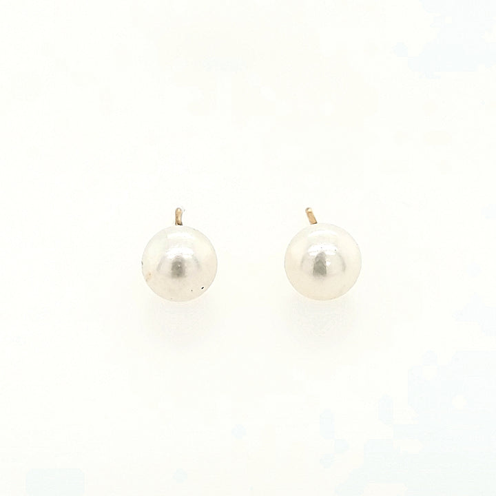 6.5mm Pearl Stud Earrings in 14k Gold