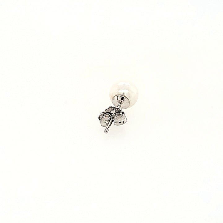 6mm Pearl Stud Earrings in 14k Gold