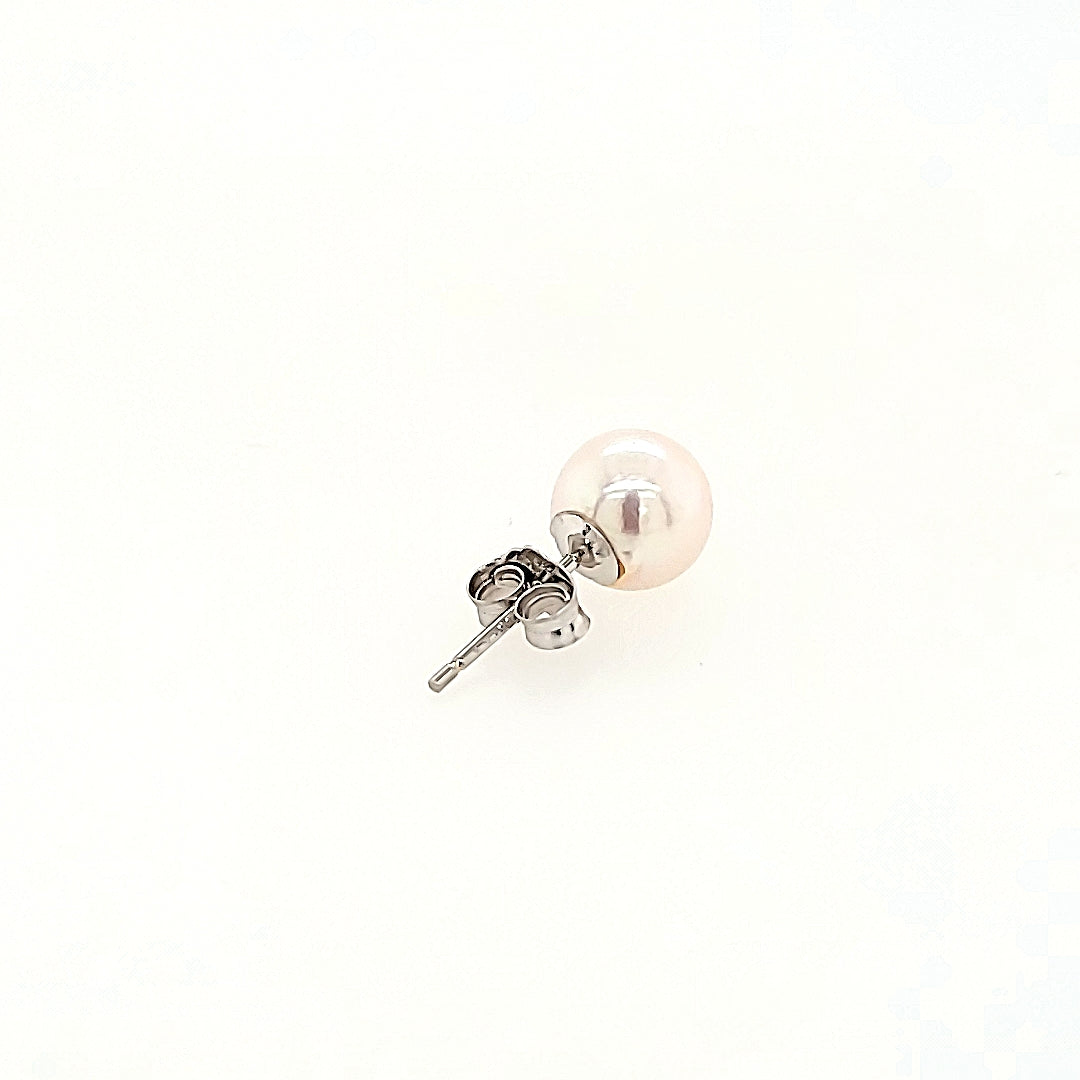 7mm Pearl Studs in 14k Gold