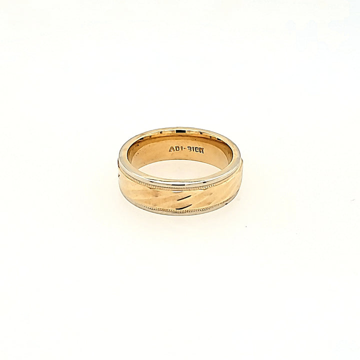 Textured Wedding Band in 10k Gold