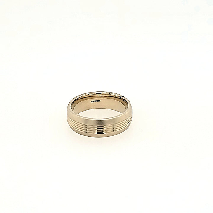 Satin Finished Wedding Band in 10k Gold