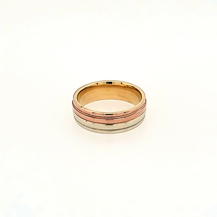 Tri-Toned Ring in 10k Gold