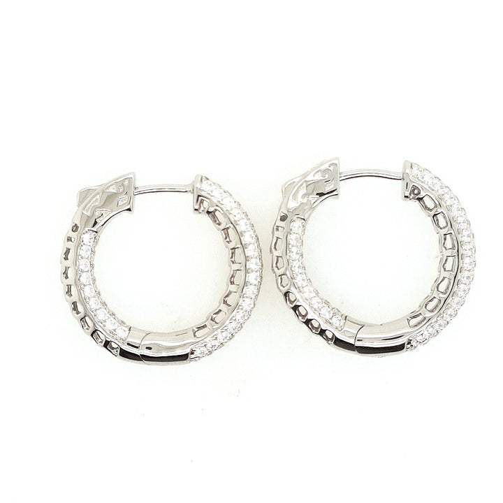 Sterling Silver Inside Out Hoops