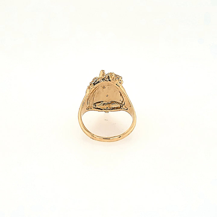 Handcrafted Horse Ring in 14k Gold
