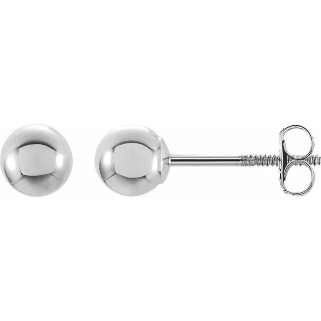 4mm Ball stud Earrings in 14k Gold