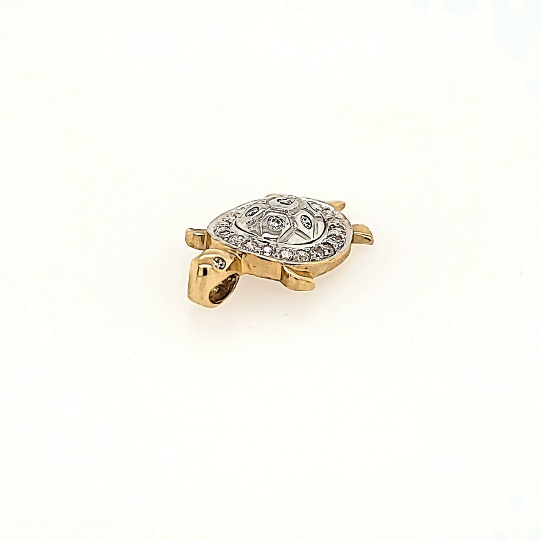 Turtle Pendant in 10k Gold