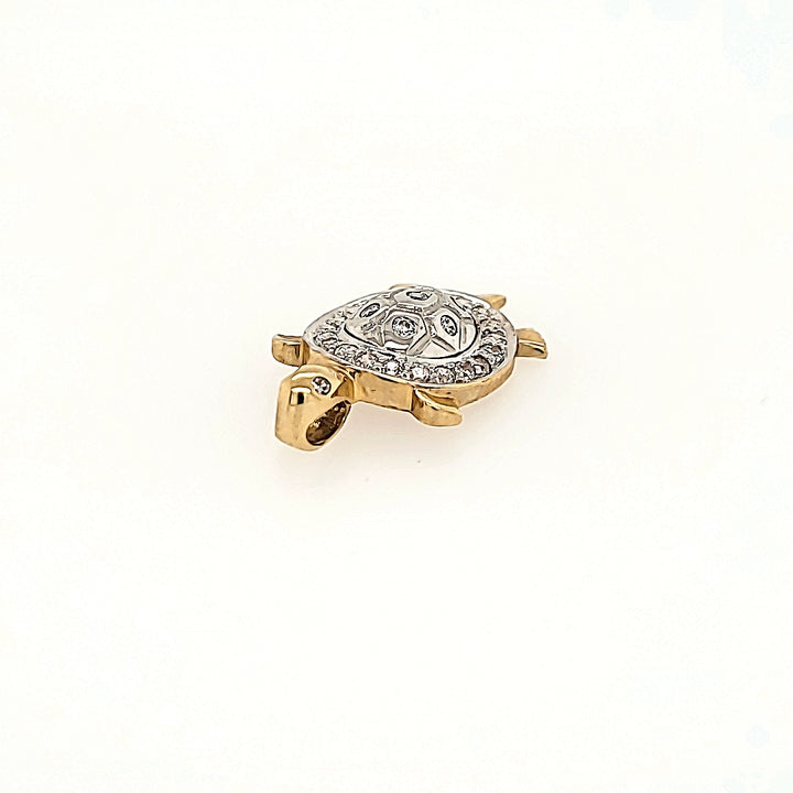 Turtle Pendant in 10k Gold