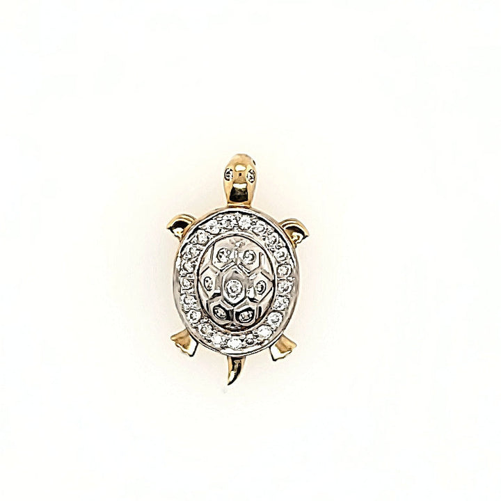 Turtle Pendant in 10k Gold
