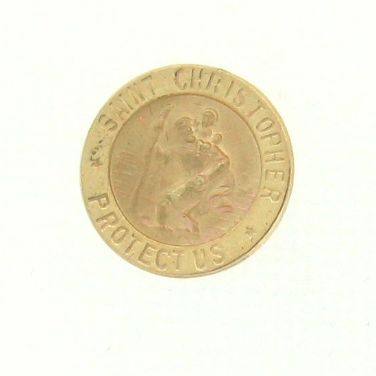 St. Christopher Pin in Gold