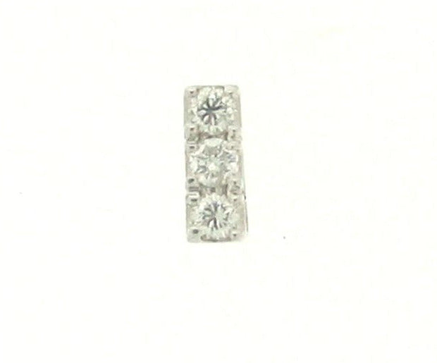 Three Stone Pendant in 18k Gold