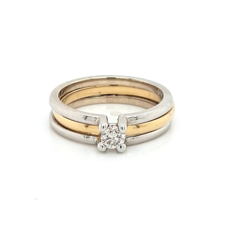 Two Piece Diamond Wedding Set in 14k Gold