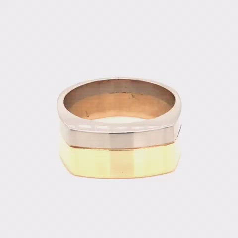 Handcrafted Wedding Band in 14k Gold