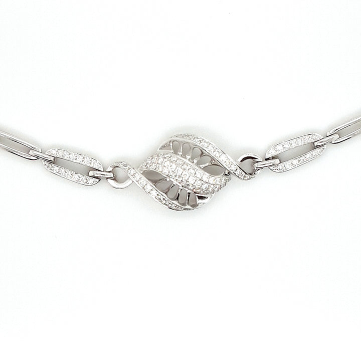 Nature Inspired Diamond Bracelet in 14k Gold