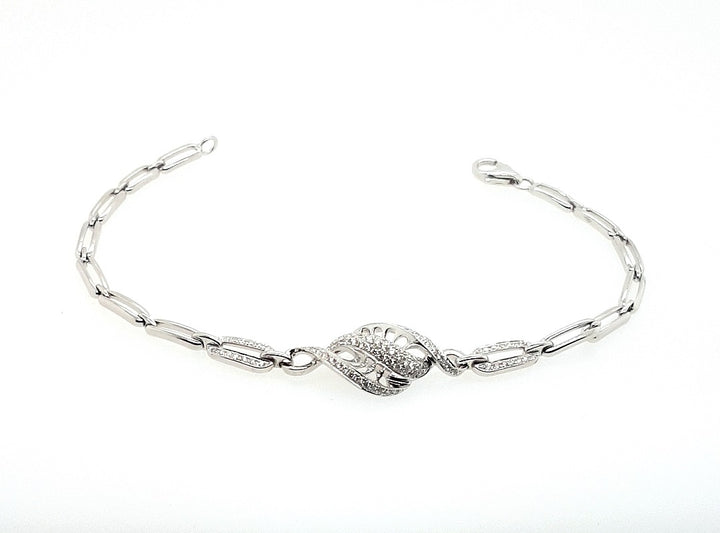 Nature Inspired Diamond Bracelet in 14k Gold