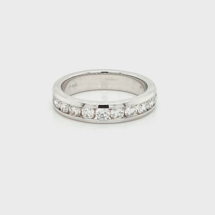 0.75ct Diamond Channel Band in 14k Gold