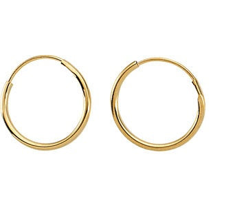 Endless Hoop Earrings in 14k Gold