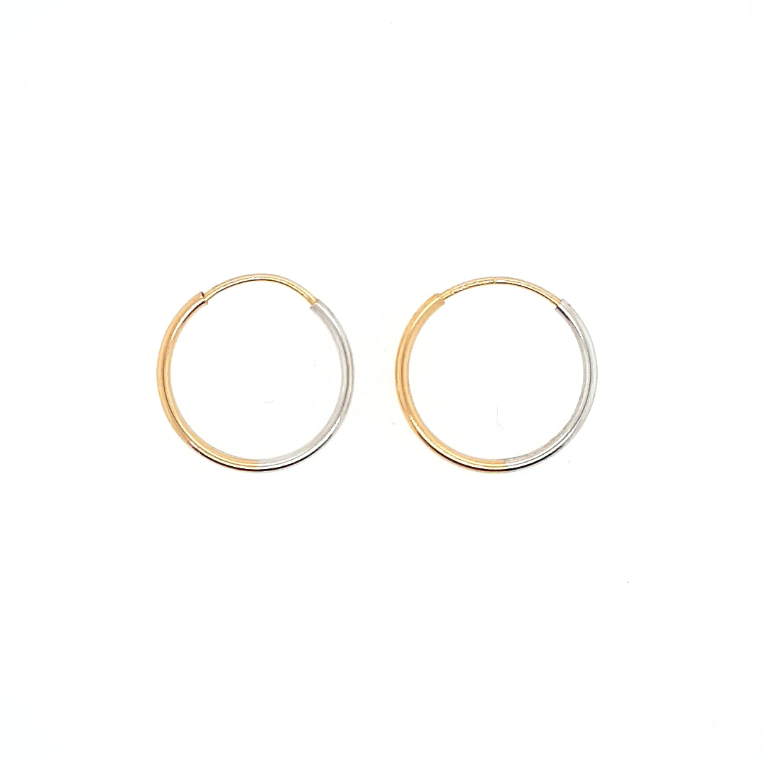 Endless Hoop Earrings in 14k Gold