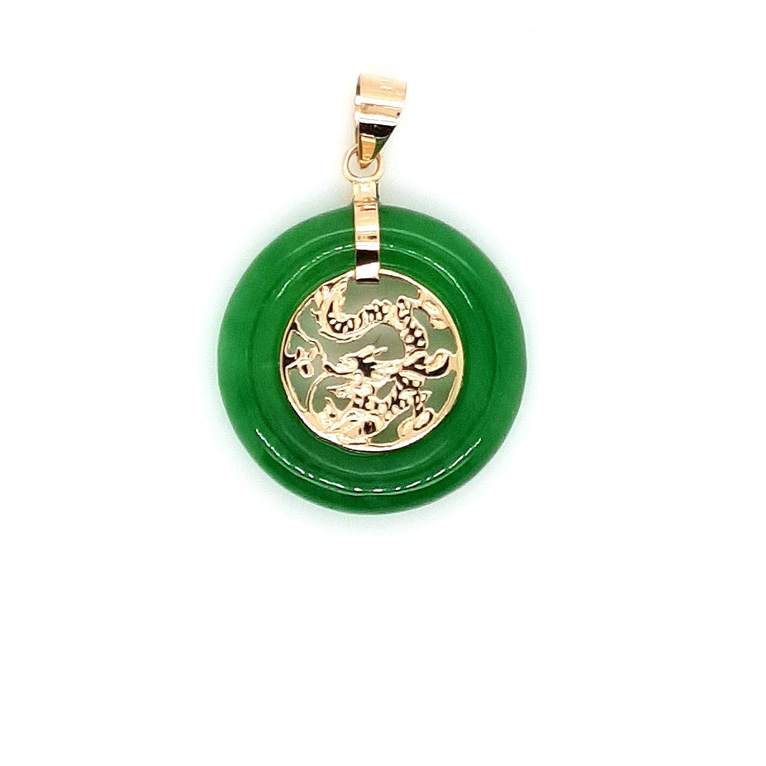 Jade dragon pendant on sale